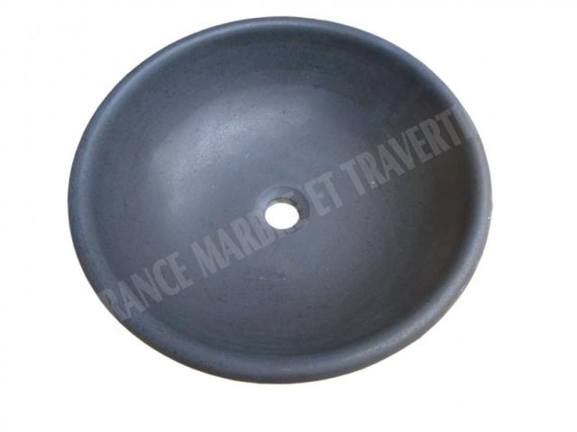 Basalte Noir Vasque Modéle Bol Arrondi