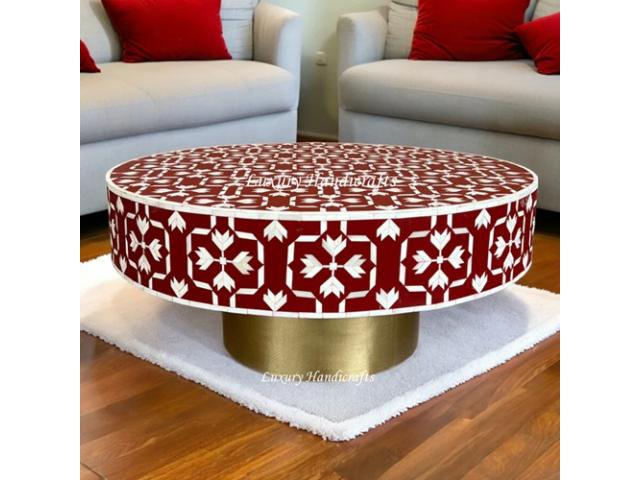 Beautiful Coffee Tables with Bone Inlay for Your House