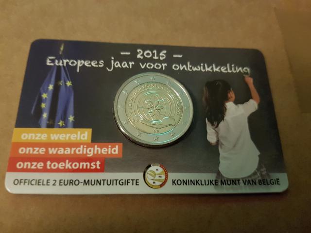 Photo Belgique 2015 - 2 euros Développement Coincard image 1/2