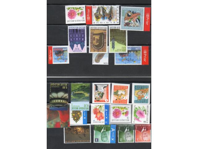 Belgique timbres de l' année 2007