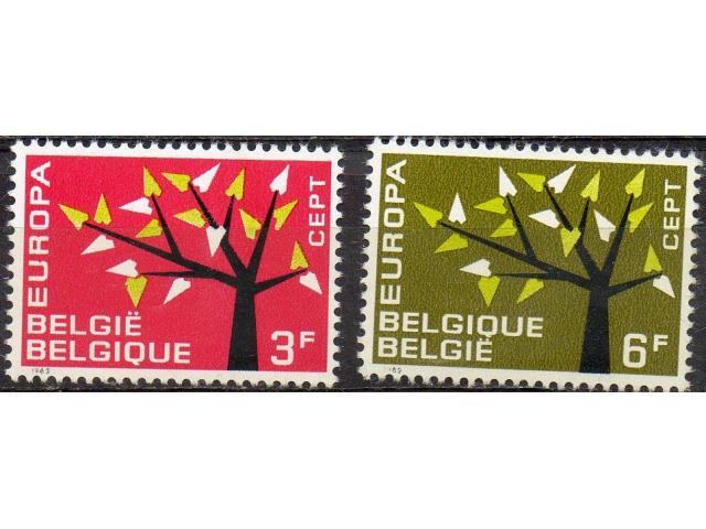 Belgique timbres Europa 1962-1966