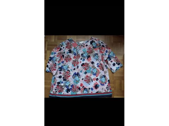 Blouse Canda C&A avec lacet, à fleurs, neuve Avec lacet