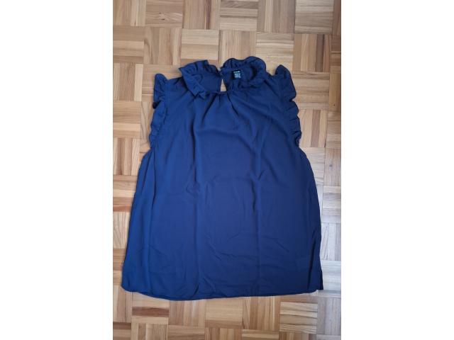 Blouse Shein bleu marine sans manche