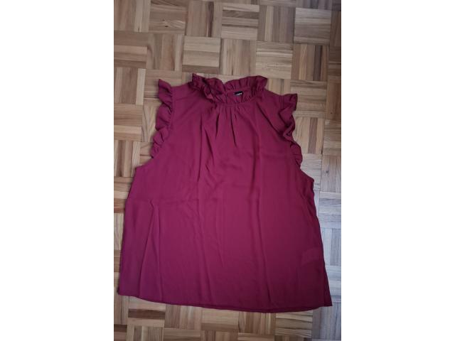 Blouse Shein bordeaux