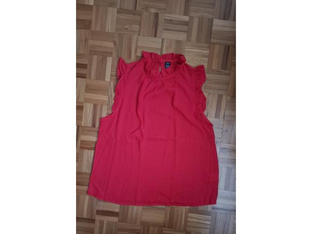 Blouse Shein rouge sans manche