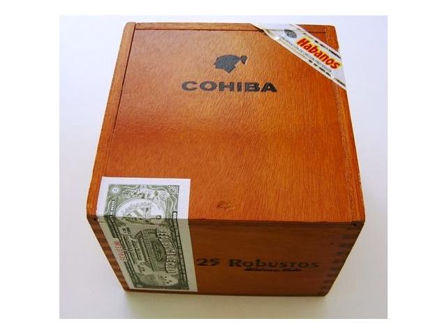 Photo Boite de 25 cigares cohibas robustos image 1/1
