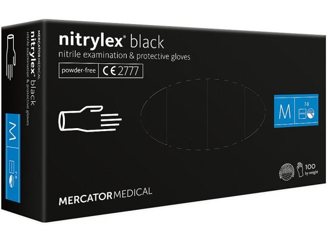 Photo Boite de gants nitrile noir Nitrylex Mercator image 1/1