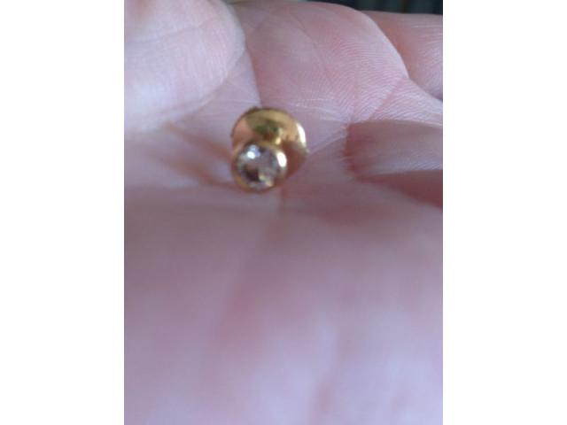 boucle d'oreilles solitaire diamants 0.50 carat occasion
