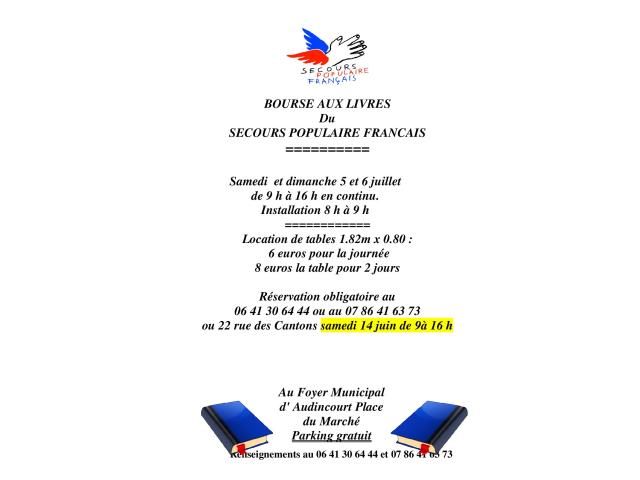 Bourse aux Livres du Secours Populaire