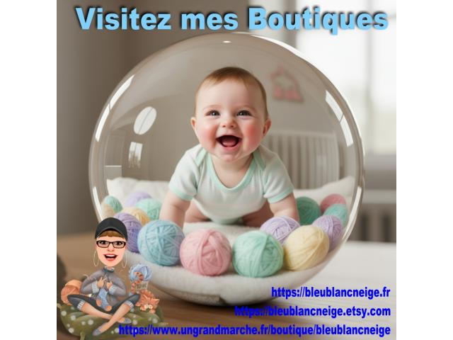 Boutique layettes tricot bébé et patrons à tricoter