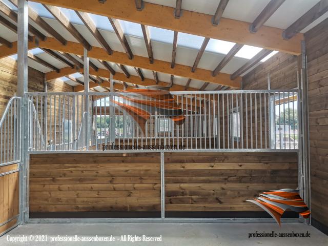 Boxes pour Chevaux - Façades Intérieures et Équipements de Stalle