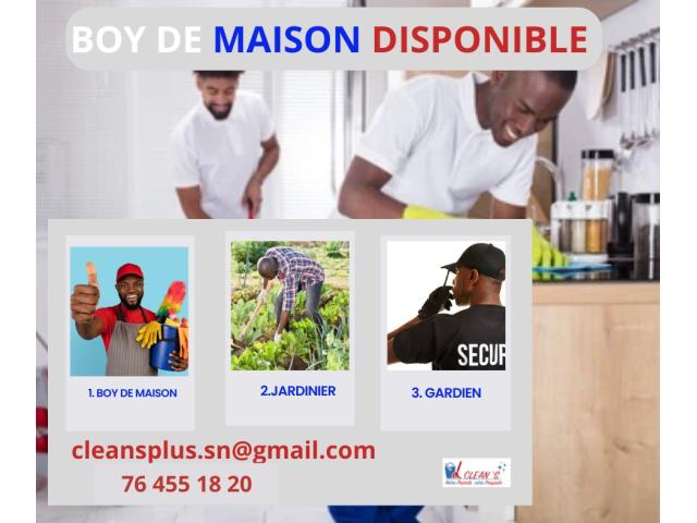 BOY DE MAISON DISPONIBLE