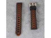 Annonce Bracelet caoutchouc orange/noir 20 mm NEUF