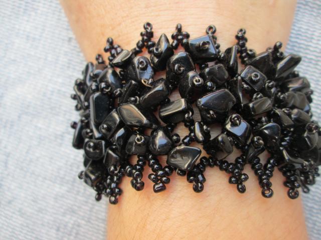 Bracelet  corail noir