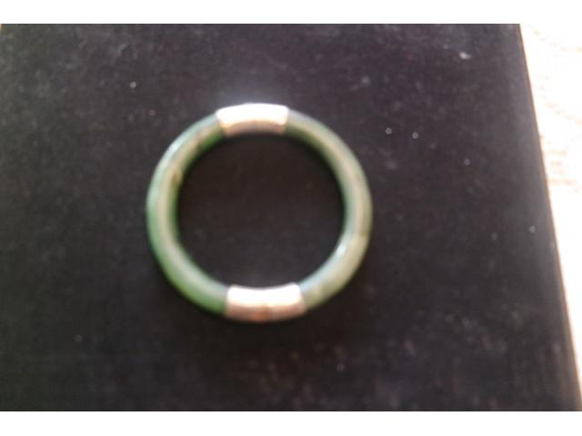 Photo Bracelet esclave en jade et argent image 1/1