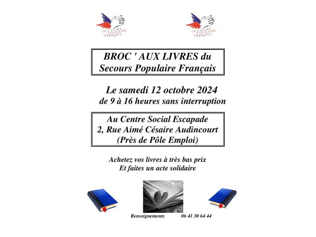 Broc aux livres du Secours Populaire