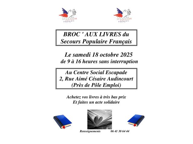 Broc aux livres du Secours Populaire