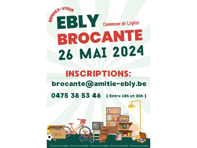 Brocante Ebly 26 mai 2024