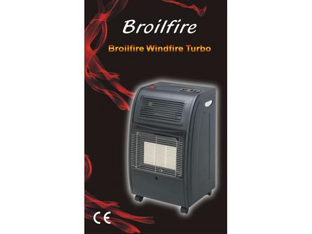 Photo Broilfire Turbo Infrarouge Chauffage à gaz 4,2 kW  avec ventilateur image 1/3