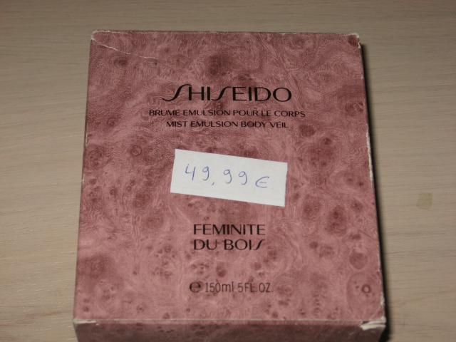 brume emulsion pour le corps shiseido 150ml feminite du bois