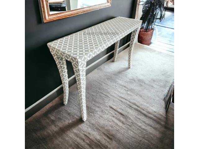 Buy Aesthetic Bone Inlay Console Table for living area