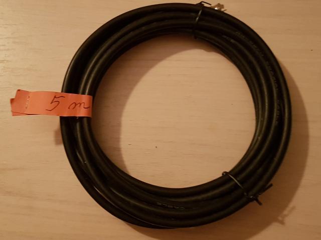 Photo Câble de  5 M pour télé coditel couleurs noir image 1/2