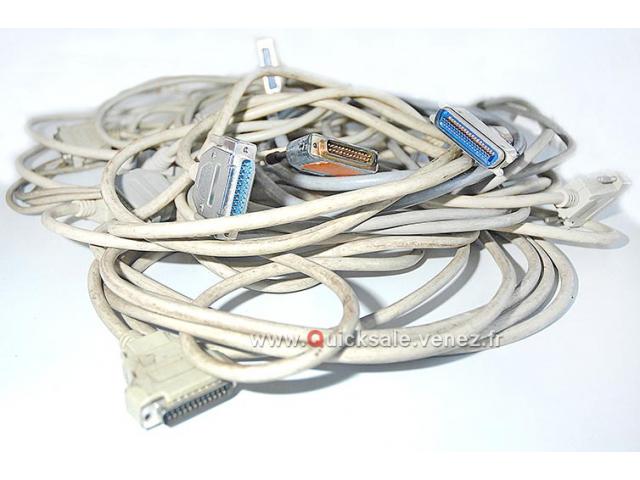 Photo Câbles parallèle 6ft IEEE-1284 DB25 M/F Centronics C36 pour périphériques, imprimantes, plus... image 1/6