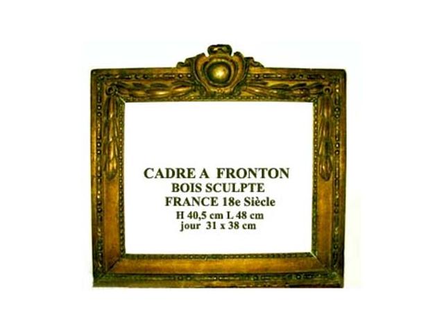 CADRE A FRONTON - FRANCE 18e S vers 1770/80