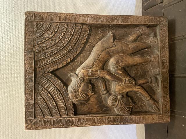 cadre bois massif sculpté origine INDE