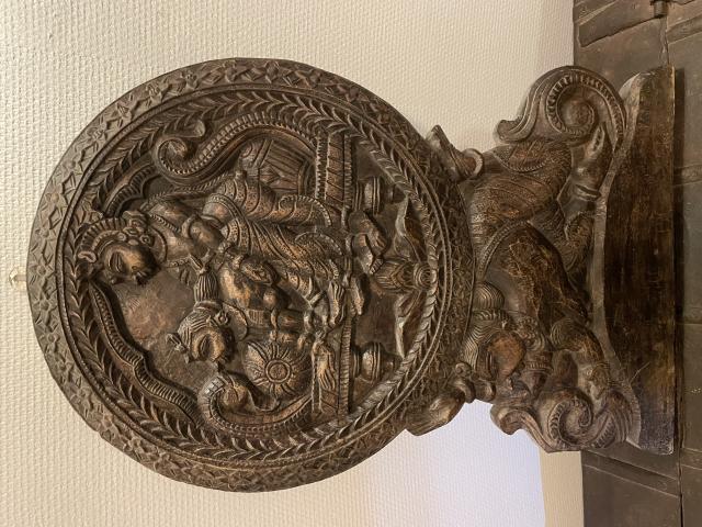 Cadre bois massif sculpté origine INDE