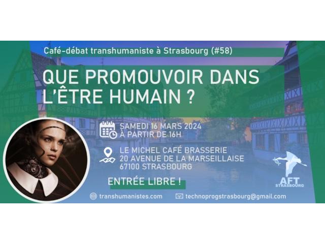 Café-débat AFT67 Strasbourg : Que promouvoir dans l’être humain ?