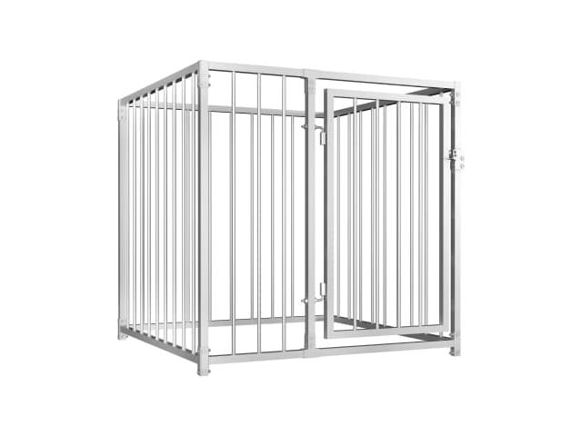 Cage chien 1m x1m x1m enclos chien parc chien cage XXL GALVANISE