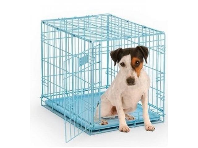 Cage chien BLEU 4 TAILLES enclos chien parc chien NEUF