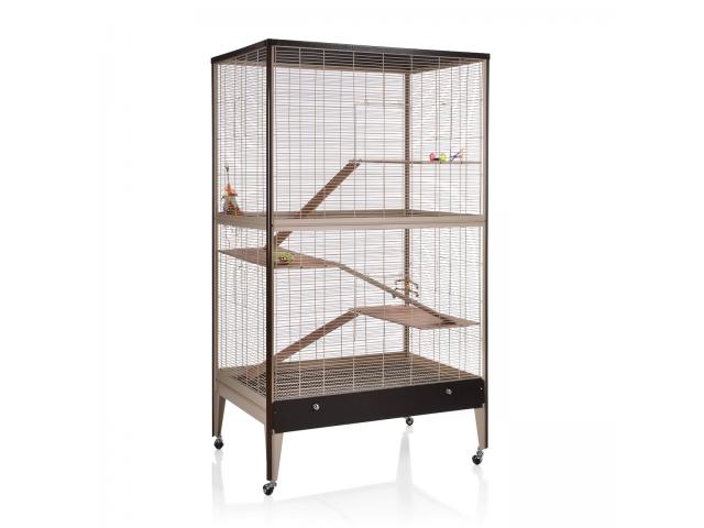 Cage rongeur Florence chocolat vanille Happy Home 99 B voliere rongeur cage chinchilla cage gerbille