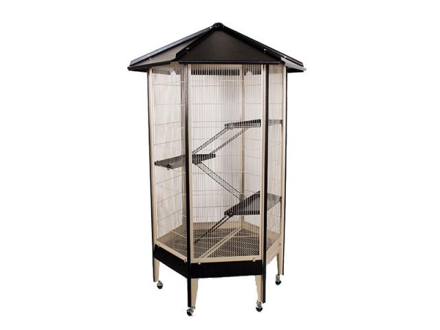 Photo Cage rongeur hexagonale Luxe chocolat vanille montana Sevilla IV cage furet cage chinchilla cage oct image 1/3