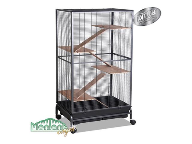 Photo Cage rongeur Palerme anthracite montana Malaga III cage chinchilla cage gerbille cage rat cage octod image 1/1