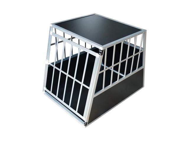 Photo Cage transport ALU M cage aluminium cage transport cage chien cage chat cage voiture cage légère image 1/2