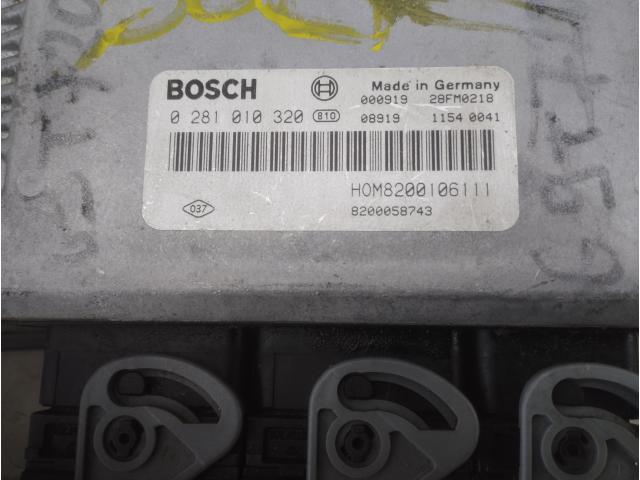 Calculateur moteur (ecu) RENAULT MASTER II ECU 0281010320 HOM8200106111  8200110105