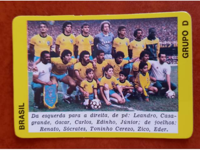 calendrier de poche, football.  Brésil 1986