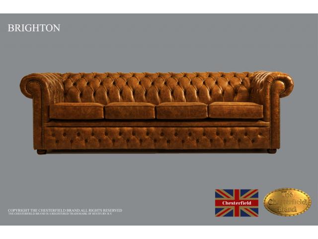 Photo Canapé Brighton Chesterfield places Vintage Mustard image 1/6