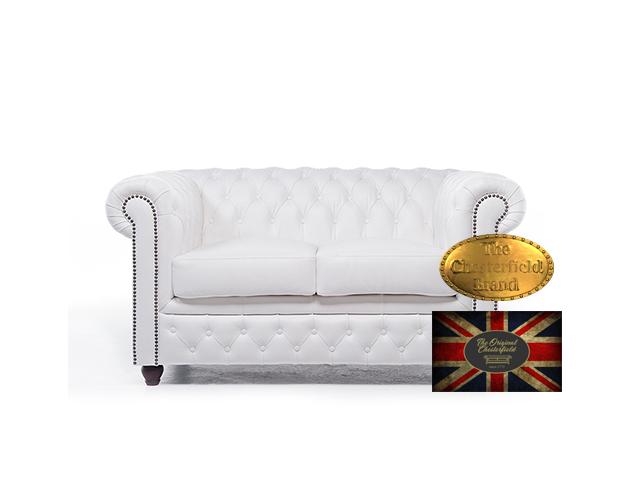 Photo Canapé chesterfield Brighton Blanc 2 places image 1/6
