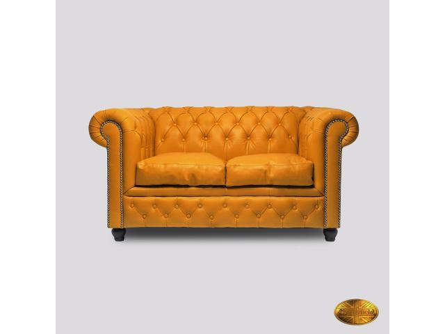 Canapé Chesterfield Brighton FT 2 places Jaune
