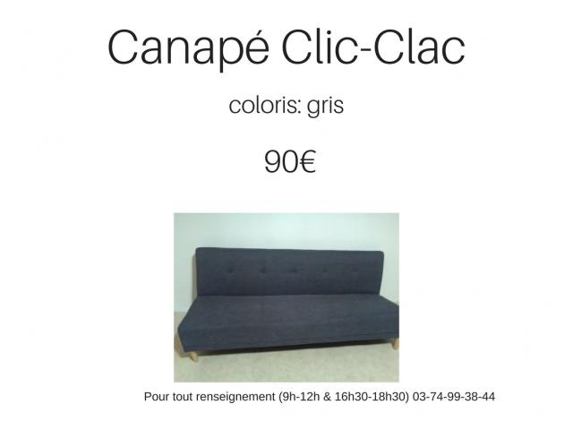 Canapé Clic-Clac en bon état occasion