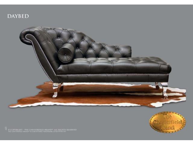 Canapé Lit Chesterfield Daybed (nom) Noir