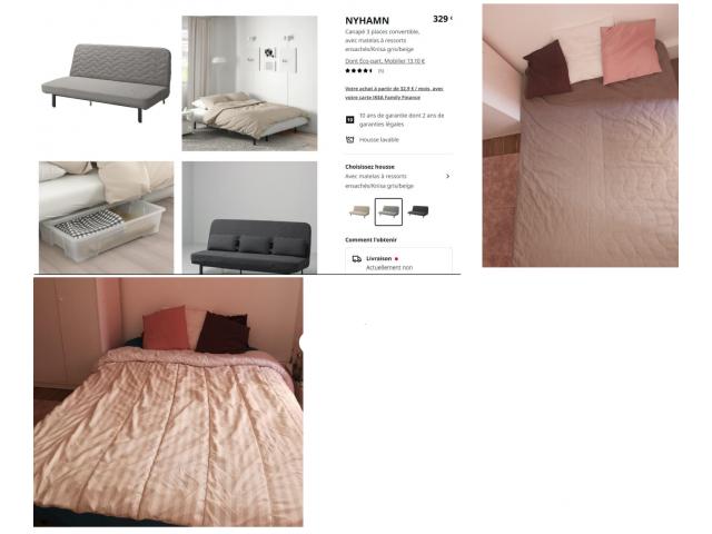 Canapé - lit IKEA