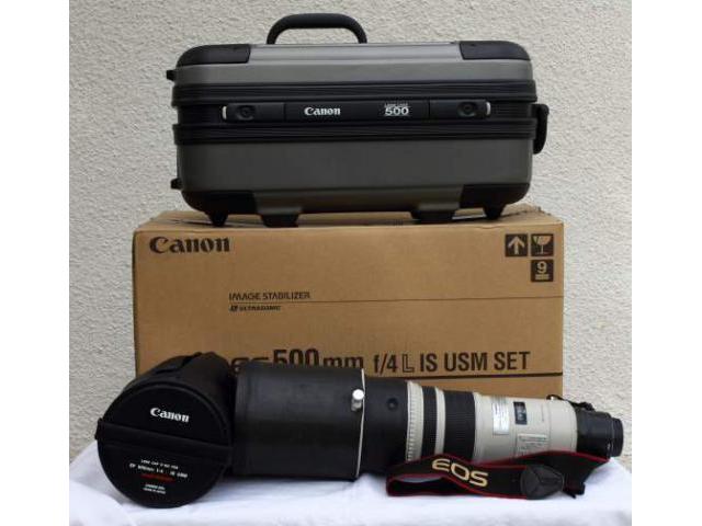 Photo CANON TELEOBJECTIF 500mm f 4 L IS USM et valise image 1/3