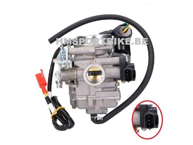 Photo CARBURATEUR 18.5 COMPLET GY6 4T 50cc KYMCO AGILITY LIKE NECO FOR EURO4 PILOTE DELLORTO ECS TCS image 1/1