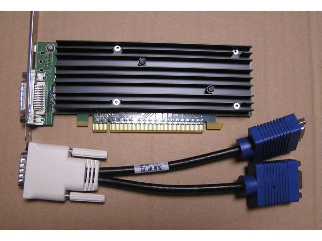 Photo Carte graphique Nvidia NVS 290 + câble DMS59 – VGA image 1/4