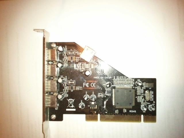 Carte PCI 2 ports USB 2.0 + 1 interne