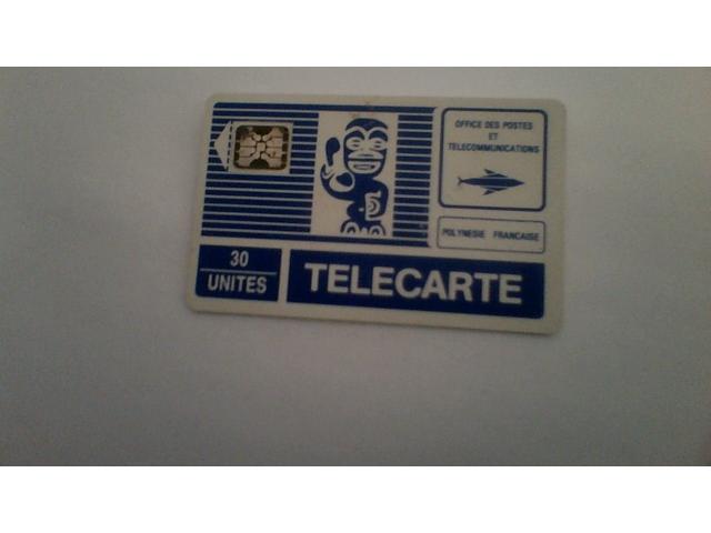 CARTE TELEPHONIQUE DE TAHITI